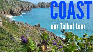 COAST OUR TALBOT MOTORHOME TOUR  lovely Treen farm campsite [upl. by Purity]