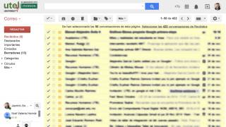 ¿Cómo archivar mensajes en Gmail  UTEL Universidad [upl. by Magdaia]