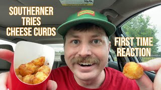 Southerner Tries Cheese Curds for the First Time [upl. by Colpin]