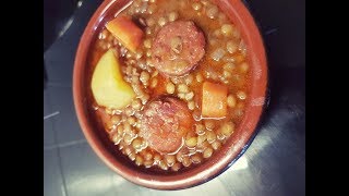 Lentejas con chorizo tradicionales [upl. by Adyan]