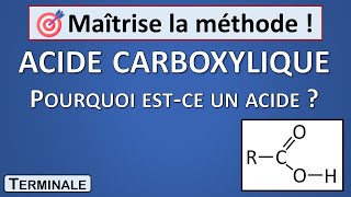 1 Pourquoi lacide carboxylique est un acide  Tle  Chime [upl. by Marlyn]