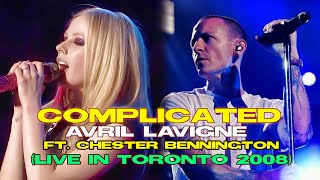 Avril Lavigne  Complicated ft Chester Bennington Live in Toronto 2008 EDIT [upl. by Ahtiuqal]