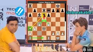 🎦 Unbreakable Vishy Anand vs Magnus Carlsen  Global Chess League 2024 [upl. by Rosenblast]