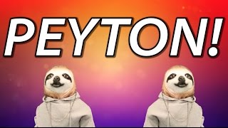 HAPPY BIRTHDAY PEYTON  SLOTH HAPPY BIRTHDAY RAP [upl. by Evatsug89]