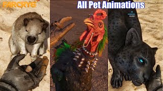 Far Cry 6  Petting all Companions amp Animals Pet Animations [upl. by Imoan]