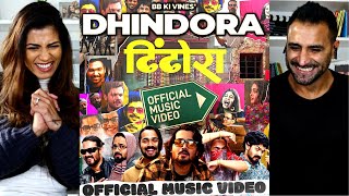 DHINDORA  Official Music Video  BB Ki Vines  REACTION [upl. by Einneb]