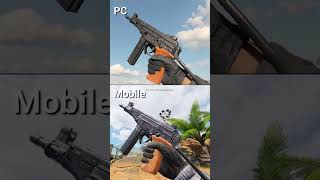 OTs 9 SMG COMPARISON  PC vs MOBILE [upl. by Aicekat]