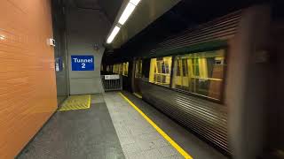 transperth A series arriving at perth underground [upl. by Itsim]