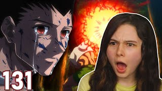 GON VS PITOU  Hunter X Hunter Ep 131 REACTION amp REVIEW [upl. by Ynnaj]