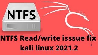 NTFS write protected Fix kali linux 2021  incredibit [upl. by Pretrice]