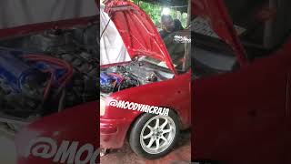 ABUSING MY SR20 SWAP NISSAN MICRAUNTUNED ECU LIMITER AT 3500 RPM HOW DOES THE LIMITER SOUND [upl. by Hgielime]