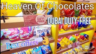 Dubai duty Free chocolates shopping offers at Dubai Airport [upl. by Euqinom123]