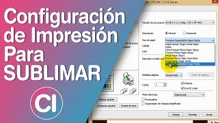 Mi Configuración de Impresión para Sublimación  Epson L3110 [upl. by Leggat742]