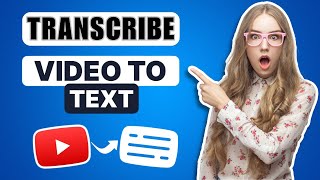 How To Transcribe A Youtube Video 2024  Youtube Video To Text Converter [upl. by Fanechka800]