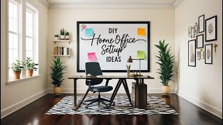 Transform Your Workspace DIY Home Office Setup Ideas [upl. by Noxaj]