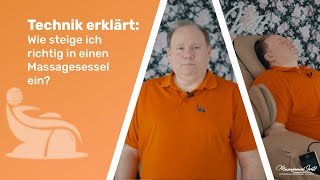 Wie steige ich richtig in einen Massagesessel ein [upl. by Ativahs649]