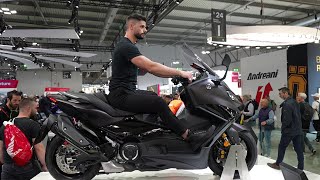 New 2024 YAMAHA TMAX 560 scooter in EICMA show [upl. by Karolina452]