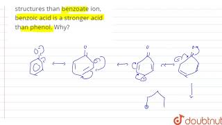 Although phenoxide ion has more number of resonating structures [upl. by Kowtko]