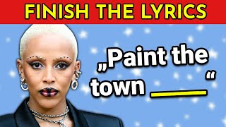 FINISH THE LYRICS  25 Most Popular Songs EVER 🎵  Music Quiz [upl. by Yannodrahc148]