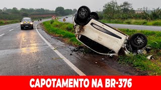 CAPOTAMENTO É REGISTRADO NA RODOVIA ENTRE JANDAIA E CAMBIRA [upl. by Jorie282]