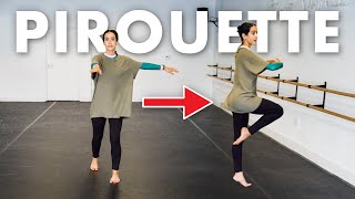 Jazz Pirouette Tutorial 5 Easy Steps [upl. by Aronoel]