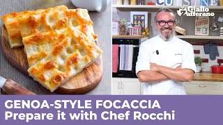 How to prepare a great GENOASTYLE FOCACCIA  Traditional Ligurian recipe [upl. by Caravette]