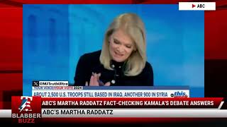 ABCs Martha Raddatz FactChecking Kamalas Debate Answers [upl. by Arand786]