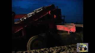 CASE IH MAXXUM MXM120 AND REEKIE 300SA DESTONER AT NIGHT [upl. by Huskamp774]