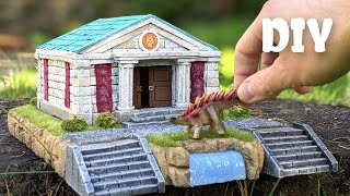 DIY MINIATURE MUSEUM from Animal Crossing New Horizons  Nintendo Crafts [upl. by Goulette561]