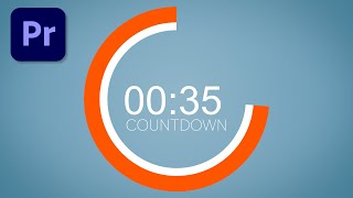 Create an ANIMATED COUNTDOWN TIMER in Adobe Premiere Pro [upl. by Lucila]