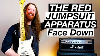 Face Down by The Red Jumpsuit Apparatus  Guitar Lesson amp Tutorial [upl. by Leanora741]