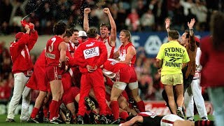 Pluggers point after the siren  Swans v Bombers 1996 PF  AAMI Classic Last Two Mins  AFL [upl. by Janina]