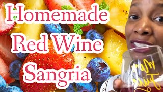 Two Red Wines One Sangria  Making Red Wine Sangria  RedWineSangriaRecipe [upl. by Suoirtemed980]