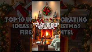 Top 10 Unique Decorating Ideas for a Christmas Fireplace Mantel [upl. by Norre]