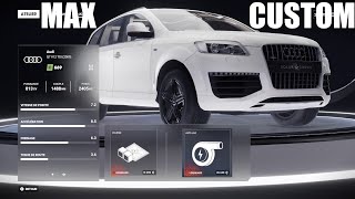 AUDI Q7 V12 TDI QUATTRO MAX AMELIORATION Test Drive Unlimited Solar Crown VOITURE RAPIDE CLASSE C [upl. by Nohtiek]