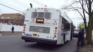 MTA Bus 2012 New Flyer C40LF B103 Limited Bus 583 at Remsen AveAve M [upl. by Ninel]