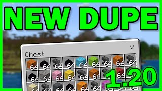 NEW Minecraft Bedrock 120 DUPLICATION GLITCH  by James [upl. by Ettesyl250]