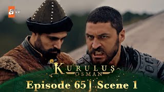 Kurulus Osman Urdu  Season 5 Episode 65 Scene 1 I Woh aadmi yahan se firar ho gaya [upl. by Chane]