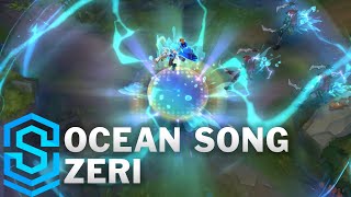 Ocean Song Zeri Skin Spotlight  PreRelease  League of Legends [upl. by Hahsi]