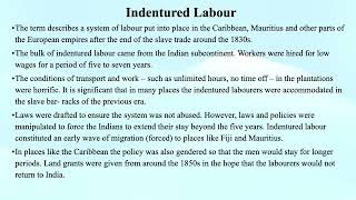 Indentured Labour Postcolonial Studies [upl. by Majka]