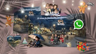 Kerstwens 20232024 Nieuwjaarswens via WhatsApp Messenger animated version [upl. by Naujed666]