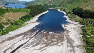 Haweswater Dam Update Low Water Levels SD HD 4K [upl. by Rehpotsihc]