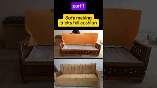 Sofa making tricks full cushion velvet bedroom chair Taseercushionmaker diy furniture Sofa [upl. by Weinhardt]