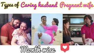 Types of Caring Husband for Pregnant Wife month wise  Pregnancy Couple month wise [upl. by Ditter]