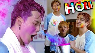 BTS Holi special 🤗  Hindi dub [upl. by Ellehcit]