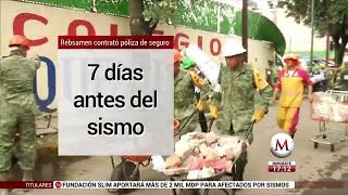 Rébsamen contrató póliza de seguro 7 días antes del sismo [upl. by Moht57]