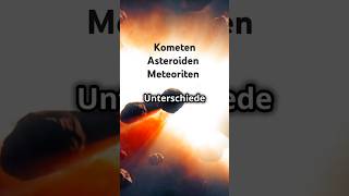 Kometen Asteroiden und Meteoriten unterscheiden space planet astrology nasa science universe [upl. by Morocco694]