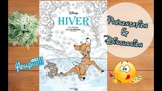 Bloc HIVER Disney Présentation et discussion coloriage adulte [upl. by Kerwinn]