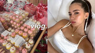 vlog ˚ʚ♡ɞ˚  galentines night cooking pizza from scratch thoughts on being single [upl. by Borer]