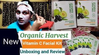 Unboxing amp Review Vitamin C Facial Kit Of Organic HarvestGet 2 Free Facial Kits [upl. by Clyve740]